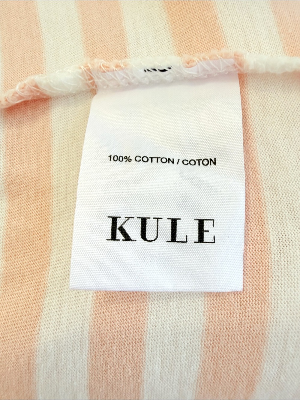 KULE PALE PINK WHITE STRIPE COTTON TANK MIDI DRESS - Picture 8 of 10